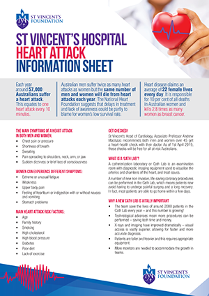 Heart Attack Information Sheet